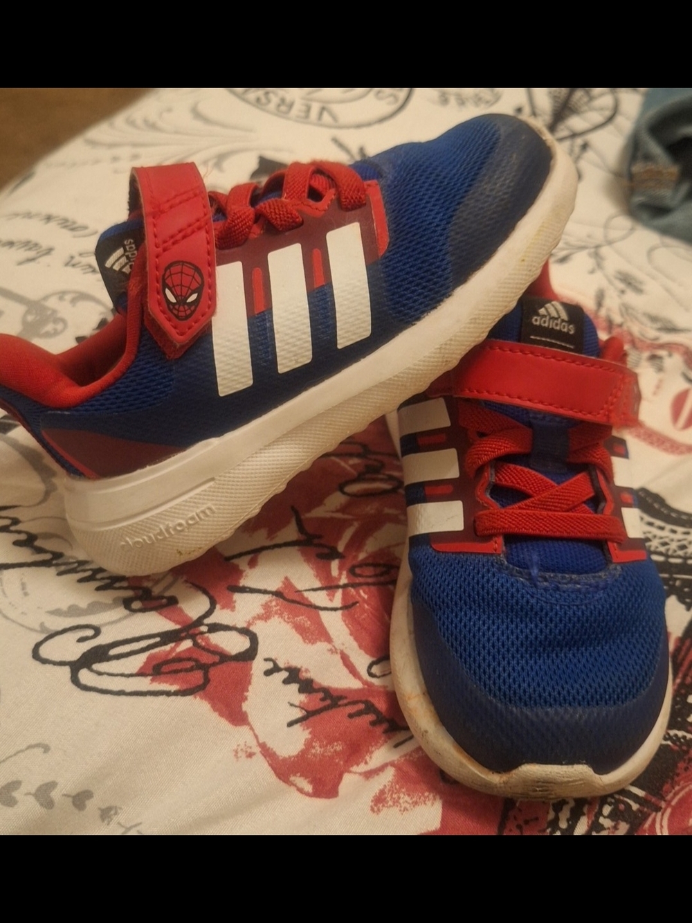 adidas Kids Blue and Red Spider-Man Sneakers